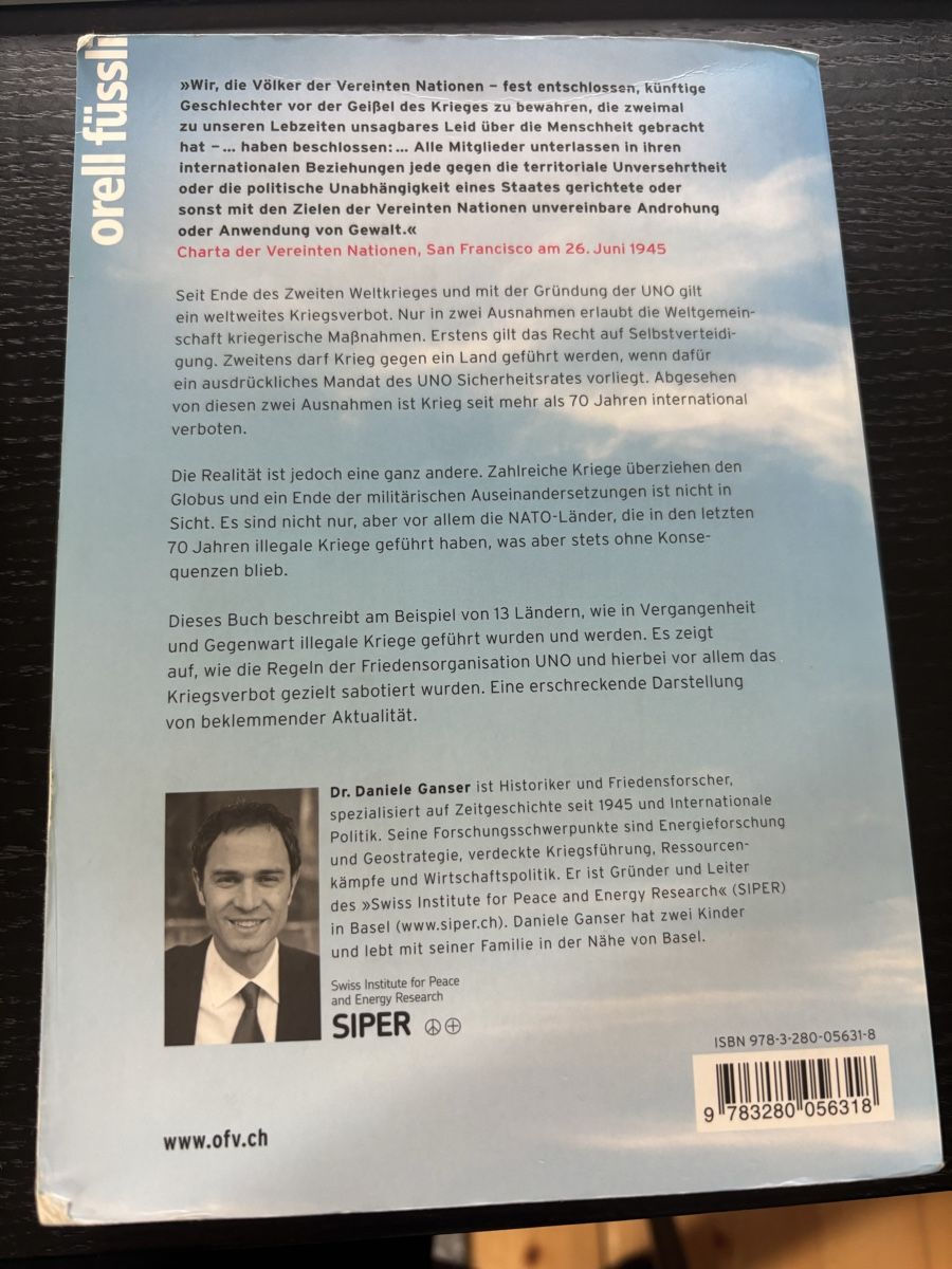 Libri: Daniele Ganser - Illegale Kriege – Usato da Winterthur venduto da Thlayli 1