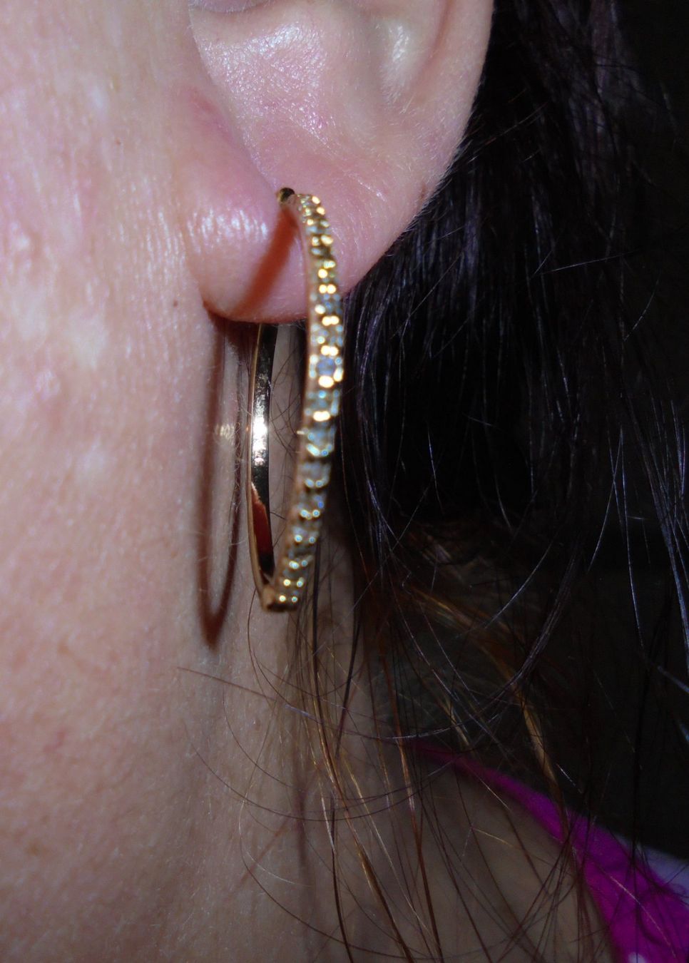Ohrringe & -stecker: Echtschmuck: Champagner-Diamant-Creolen, 375 Gold – Neu (gemäss Beschreibung) aus Zuchwil von maumauchi 8