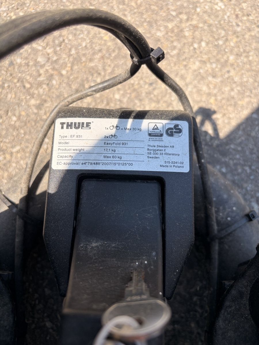 Thule Fahrradhalterungen: Fahrradträger Thule EasyFold 931 – Defekt aus Unterkulm von YS3 2