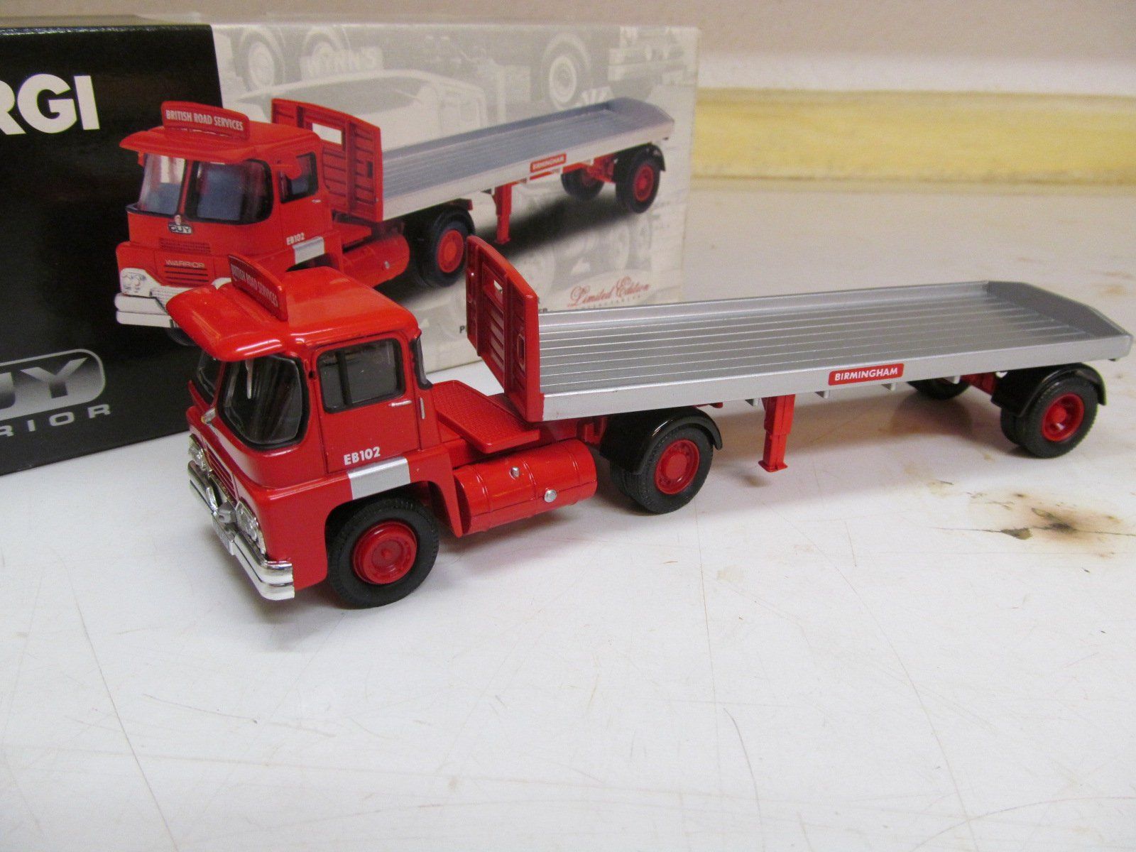 Corgi Toys Kit di modellismo & Modellini statici: CORGI 29201  GUI WARRIOR  PLATFORM  TRAILER  1:50 – Nuovo (secondo la descrizione) da Grueningen venduto da malamut56 1
