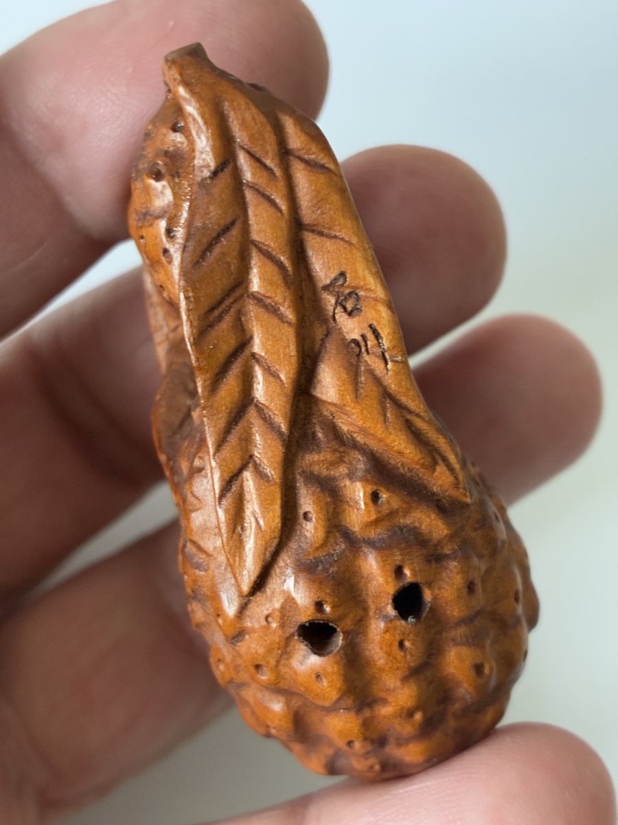 Statuette: Japon netsuke en bois de buis objet traditionnel – Usato da St-Aubin-Sauges venduto da asianart 7
