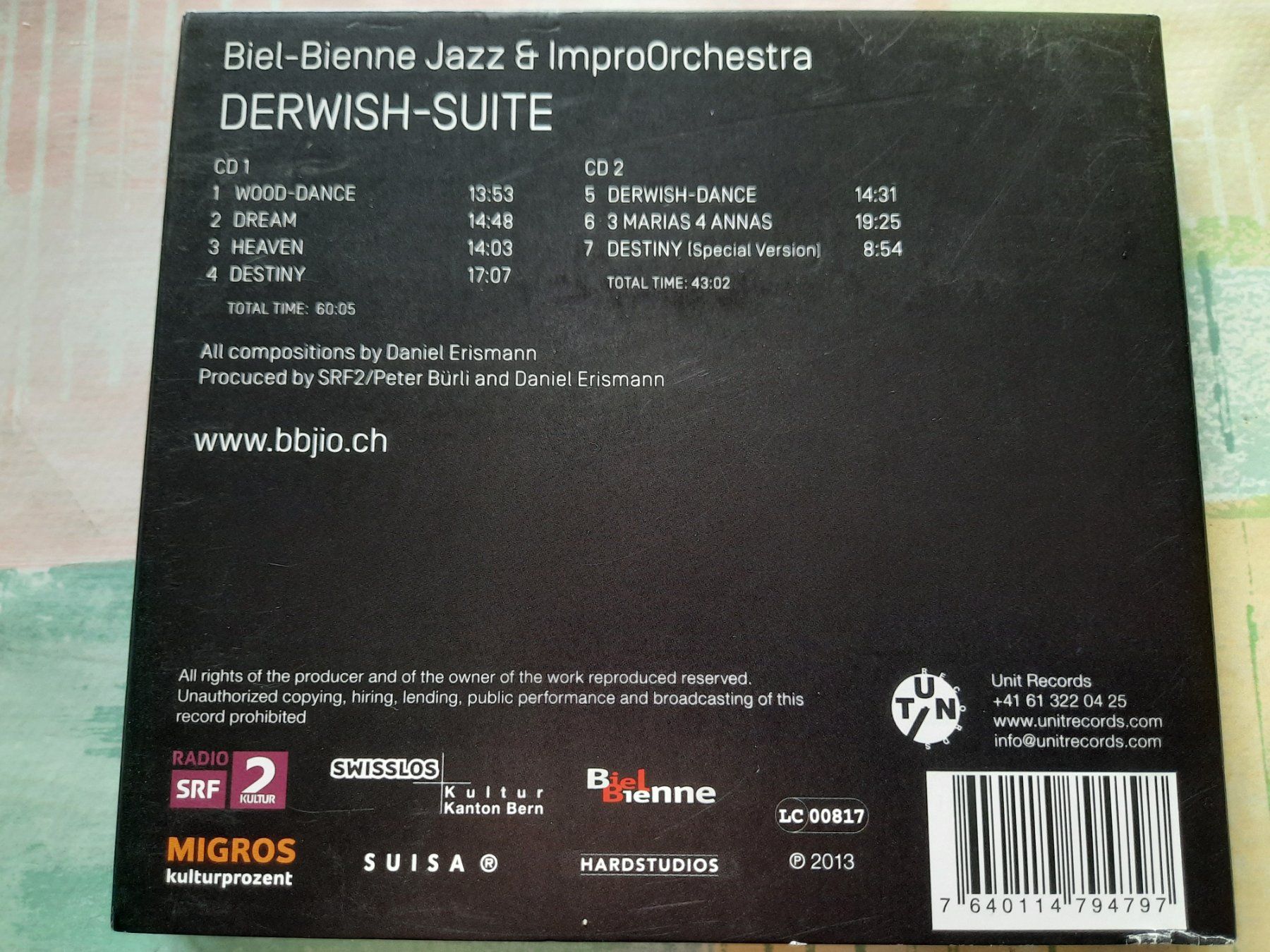 CD: Cd Bienne Jazz & ImproOrchestra / Derwish - Suite – Usato da Pully venduto da bro_n52j 1