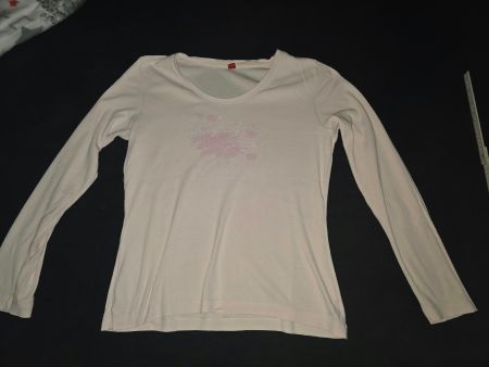 Langarmshirt, rosa, mit Blumenmuster, Grösse 42, s. Oliver