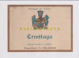 Etikette für Wein - Ermitage (Fendant du Valais) /bd