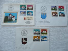 Pro Patria 1977 - 79 3 FDC SBK B174 - B185