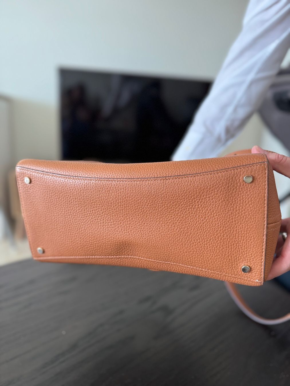 Kate Spade Borse da donna: Kate Spade handbag brown pebble leather medium – Usato da Genève venduto da desti_prtw 3