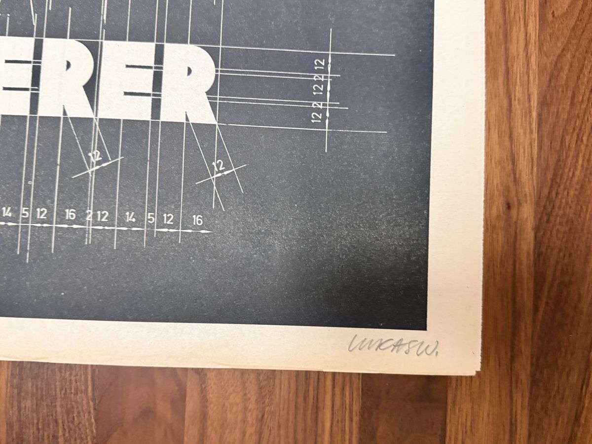 Grafica & Litografie: Lukas Wunderer - Offsetdruck handsigniert – Usato da Solothurn venduto da NUVICO 1