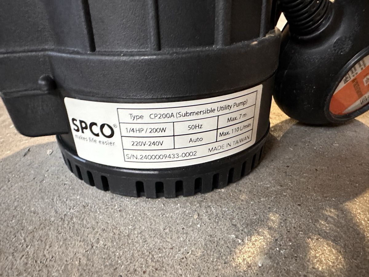 Pompe & Parti di ricambio: SPCO CP200A Submersible Utility Pump - Drain Flooding! – Nuovo (secondo la descrizione) da Gwatt (Thun) venduto da PumpDeals.ch 2