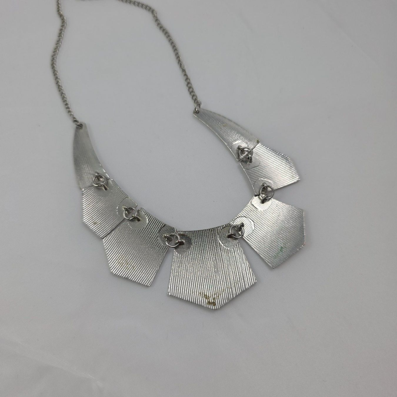 Catenine: Statement Kette mit geometrischem Design, Silberlook 524 – Usato da Wald ZH venduto da Martin79 4