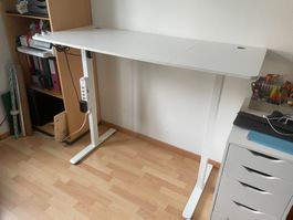 Stehschreibtisch weiss elektrisch verstellbar