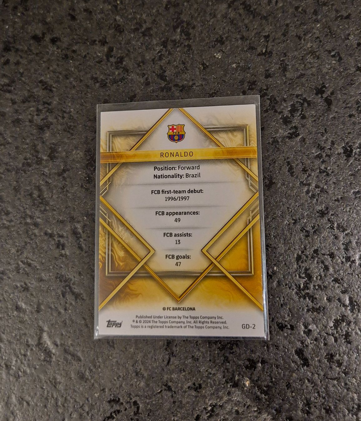 Topps Carte collezionabili: Ronaldo R9 - Barcelona - Topps – Nuovo (secondo la descrizione) da Burg AG venduto da Danoe 1