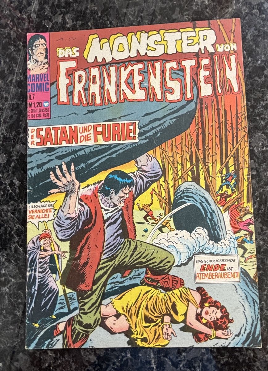 Fumetti: Das Monster von Frankenstein, Marvel Heft 7 – Usato da Kehrsatz venduto da Raboy