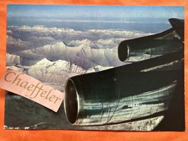 Coronado über den Berner Alpen - Postkarte Schweiz Flugzeug