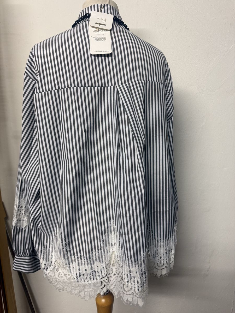 Camicette: Damen Hemd Bluse gesteift spitze l xl schwarz weiß – Nuovo e nell'imballaggio originale da Groß-Gerau venduto da bor_8wfb 2