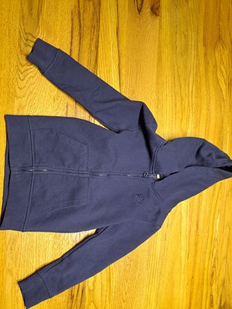 Jungen Kapuzenpullover Gr. 116 dunkel blau