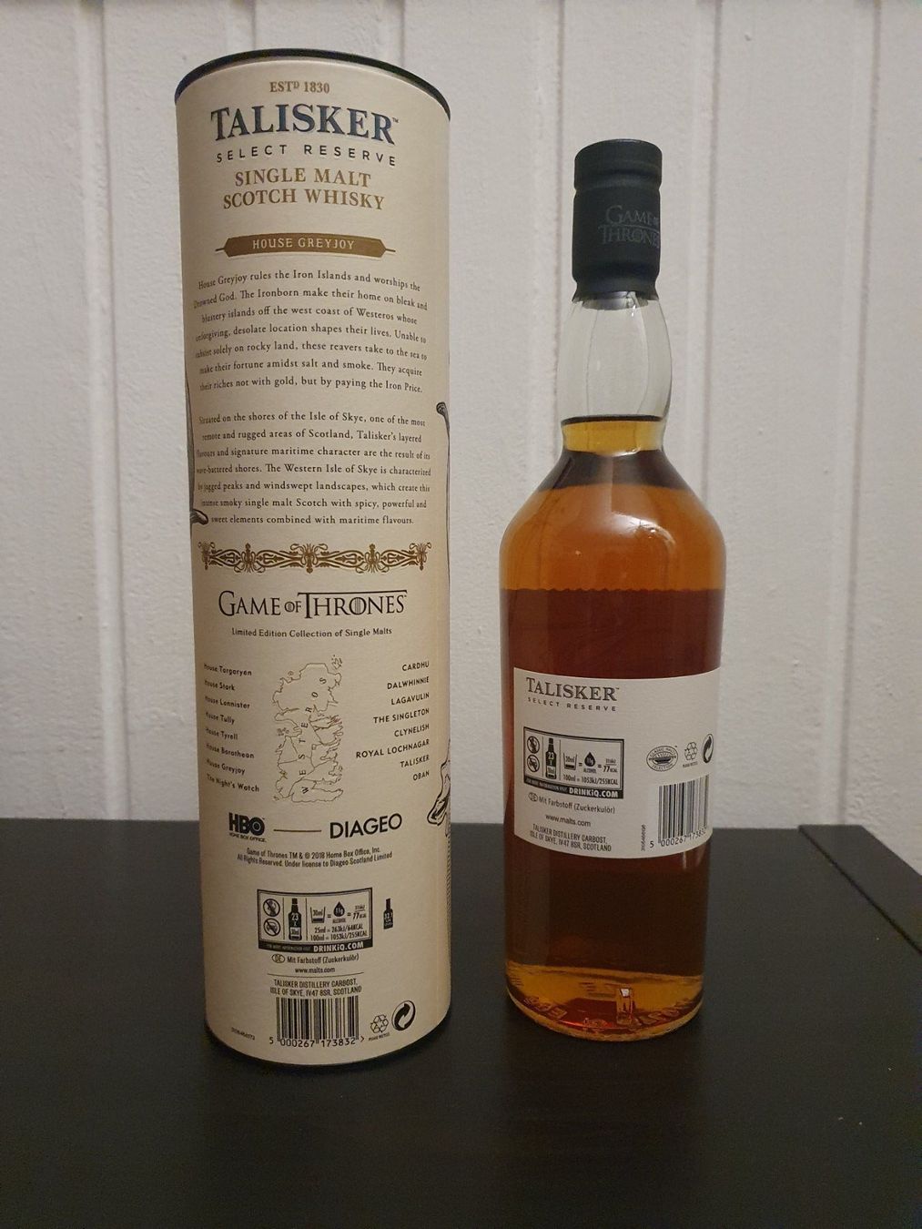 Talisker Bevande alcoliche: Talisker Game of Thrones House Greyjoy – Nuovo e nell'imballaggio originale da Langnau am Albis venduto da jer_pm72 2