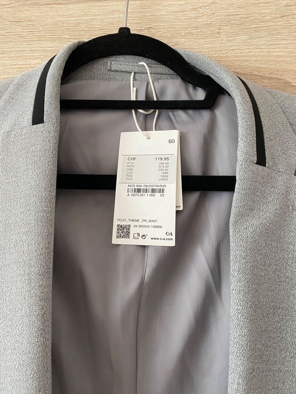 C&A Completi: Costume homme gris – Nuovo e nell'imballaggio originale da Montreux venduto da iza_peche8 2