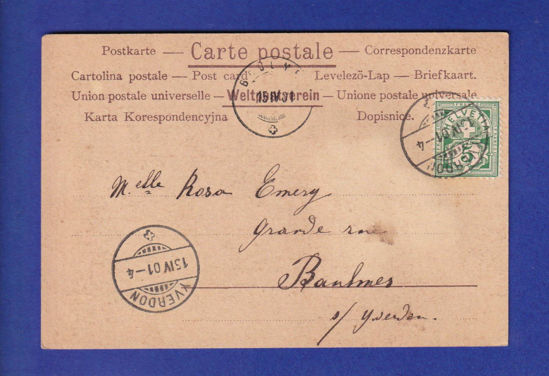 Cartoline postali: ENFANT - Jeune couple – Usato da Pully venduto da nicecards-shop 1
