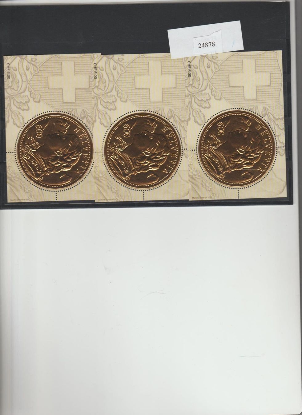 Alle Briefmarken: Vreneli 6.- Fr. x3 ** – Neu (gemäss Beschreibung) aus Lausanne von Whorvath