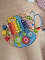 Spieltisch aus Holz, Motorikschleife, Xylophon, Top!