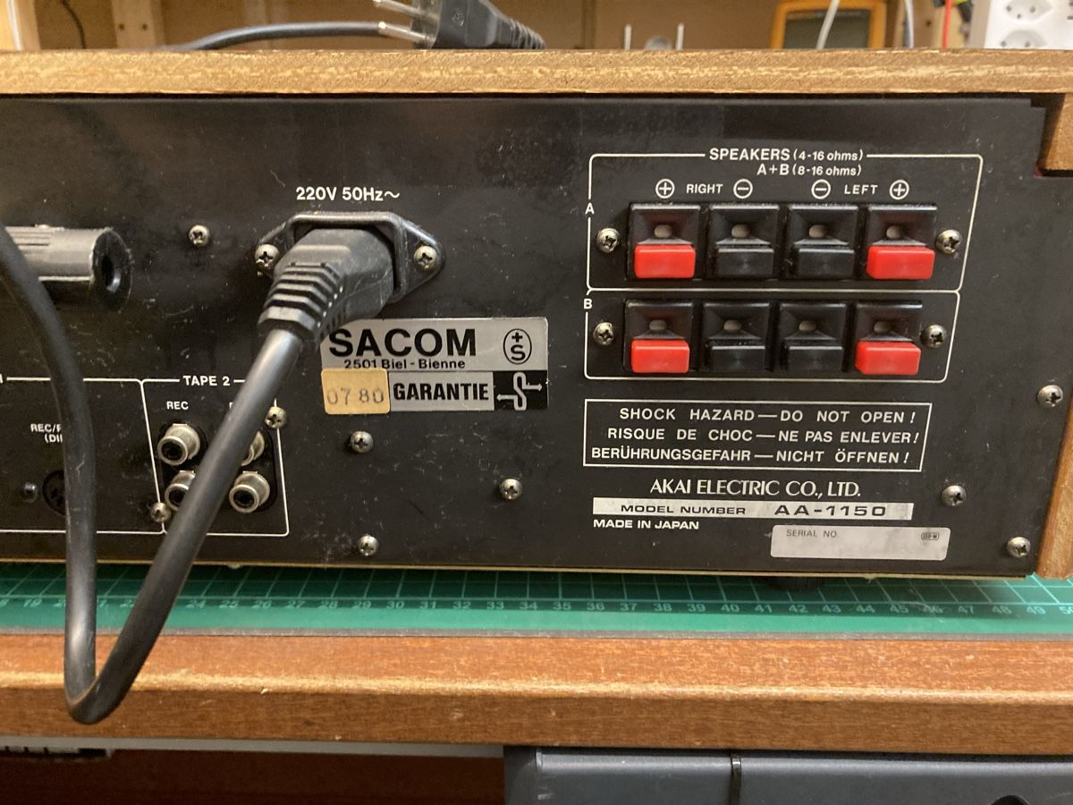 Akai Receiver: Akai AA-1150 Receiver – Defekt aus Lenzburg von HanspeterT 8