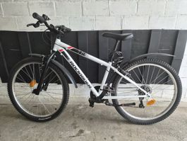 Rockrider ST 100 24-Zoll Jugendvelo (Weiss) – mit Zubehör!