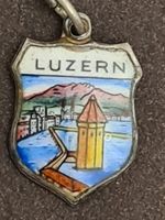 Silber 800 Schmuckanhänger Luzern, , emailliert, ca. 1.5 cm