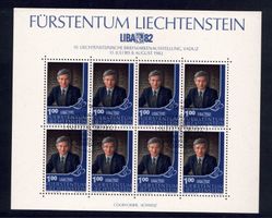 Liechtenstein Sonderblöcke  1982