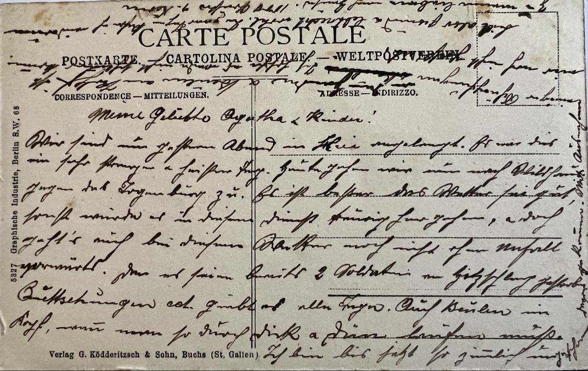 Cartoline postali: AK Gruss von Buchs SG Rheintal ca. 1904 – Usato da Muotathal venduto da OttoK01 1
