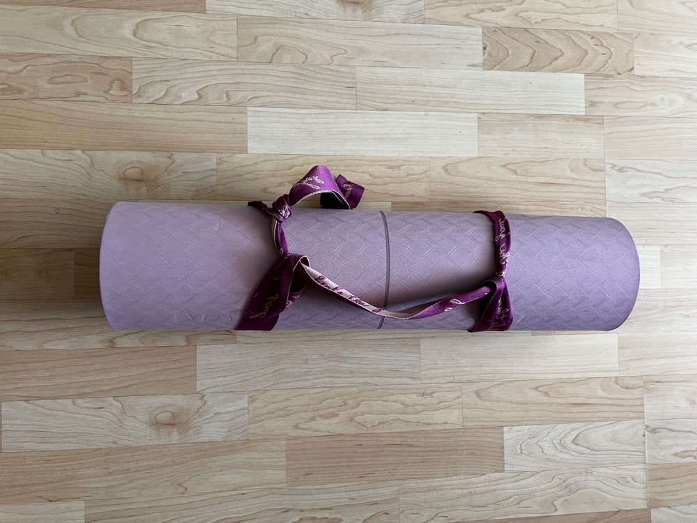 Tapis De Yoga Chaud Antidérapant En Caoutchouc Naturel - 72x26 Pouces - Vert - Neuf