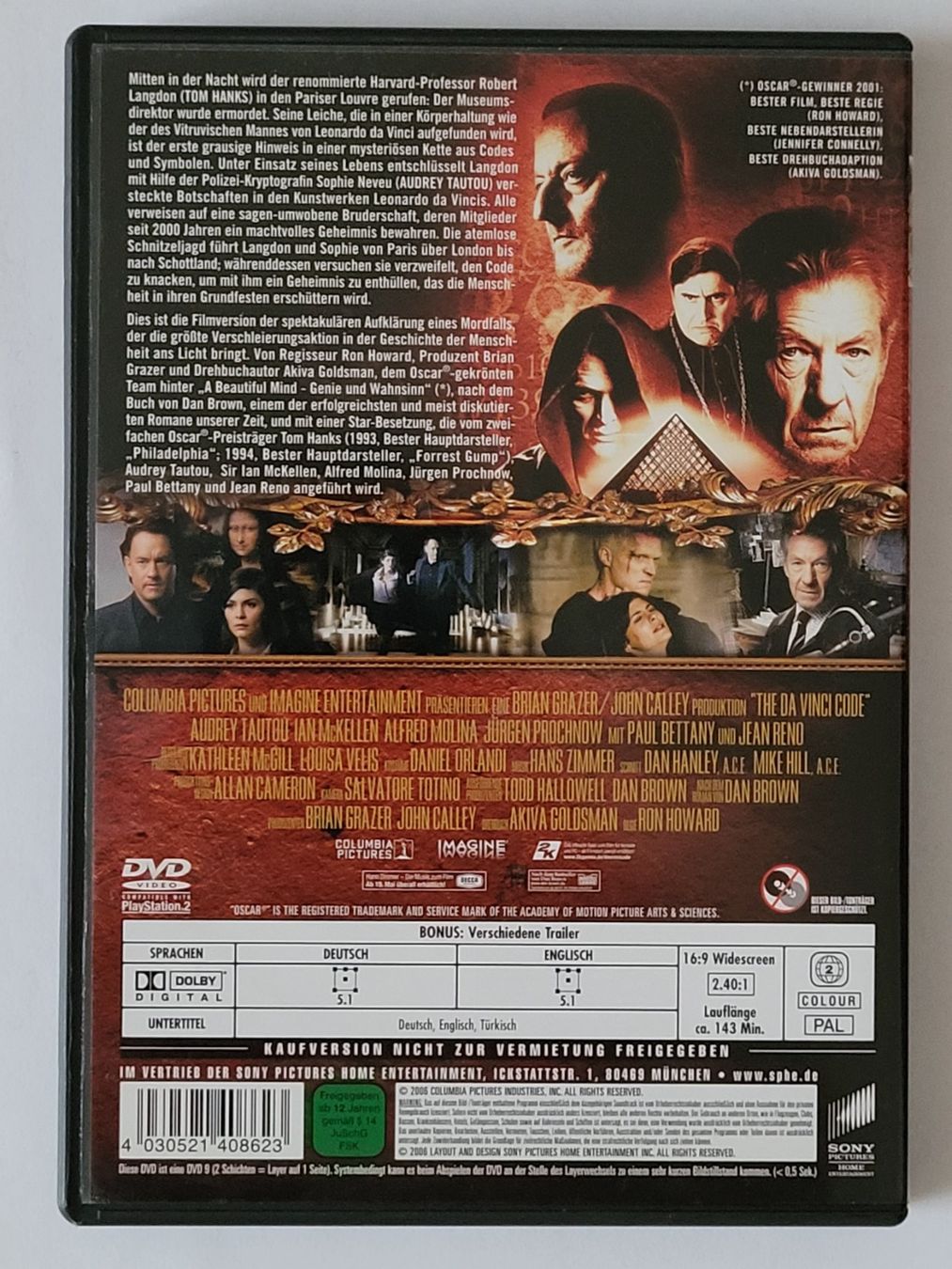Tutti i DVDs: The Da Vinci Code - Sakrileg Kinoversion – Usato da Rotkreuz venduto da mhe_qh2l 1