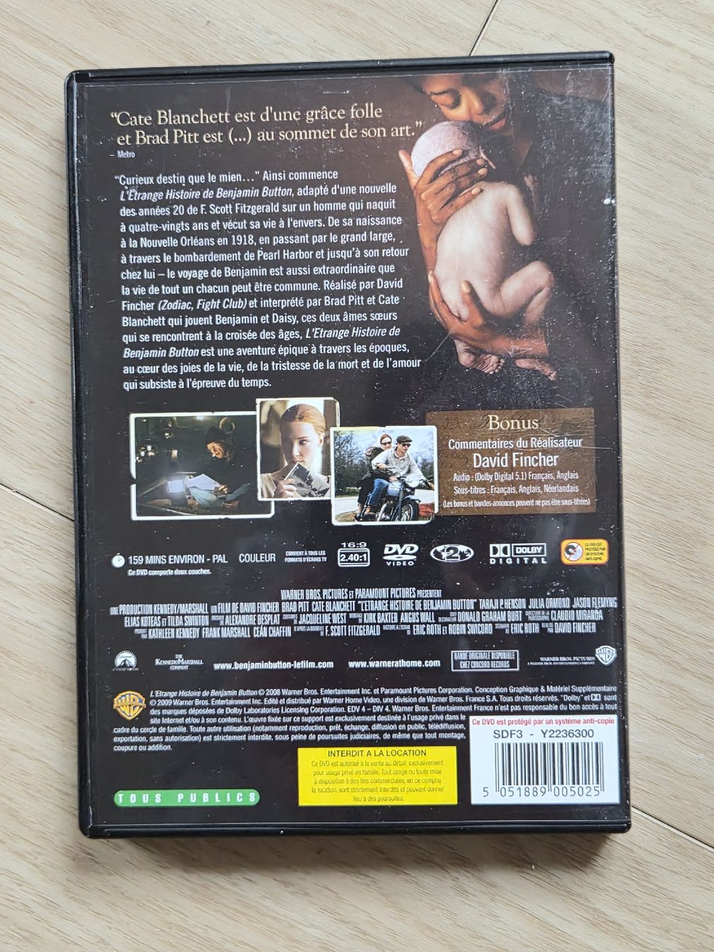 Tous les DVDs: DVD L'Etrange Histoire de Benjamin Button – D'occasion à La Joux FR par car_ck96 2