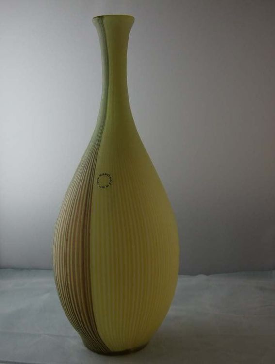 Vase Venini braun gelb hamerschlag 1987 Kaufen auf Ricardo