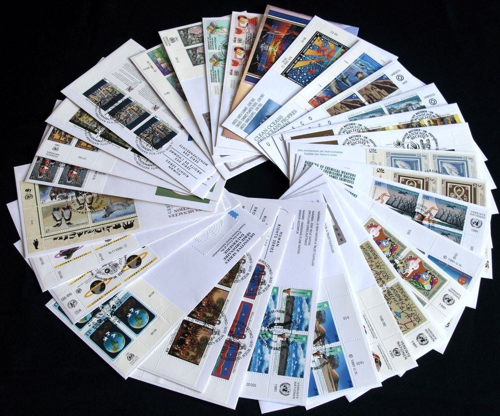 Tutti i francobolli: UNO Wien VB FDC Smlg. 1986-1999 kmpl.! – Nuovo (secondo la descrizione) da Remetschwil venduto da Hofiii 3