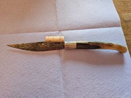 Paolo Pusceddu Arbus Lama Damasco 15 cm manico corno muflone