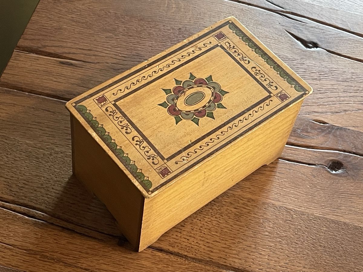 Barattoli: Antike Schatulle aus Holz - Kambly Emmental – Usato da Zuerich venduto da Dorsi 4