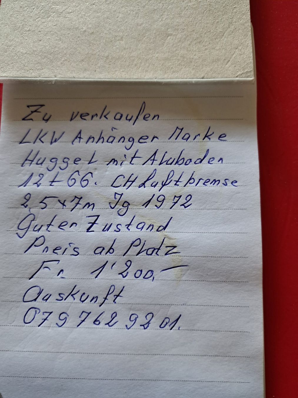 Remorques: Lkw Anhänger  – D'occasion à Langenbruck par Hofi1977 3