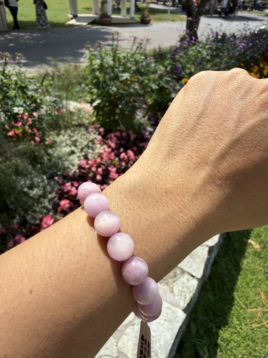 Bracelets: Edles Kunzit-Perlenarmband-10mm – Neuf (Voir description) à Jegenstorf par ivy_hg9b 3