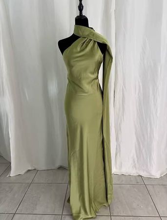 Abendkleid / Satin Kleid XL