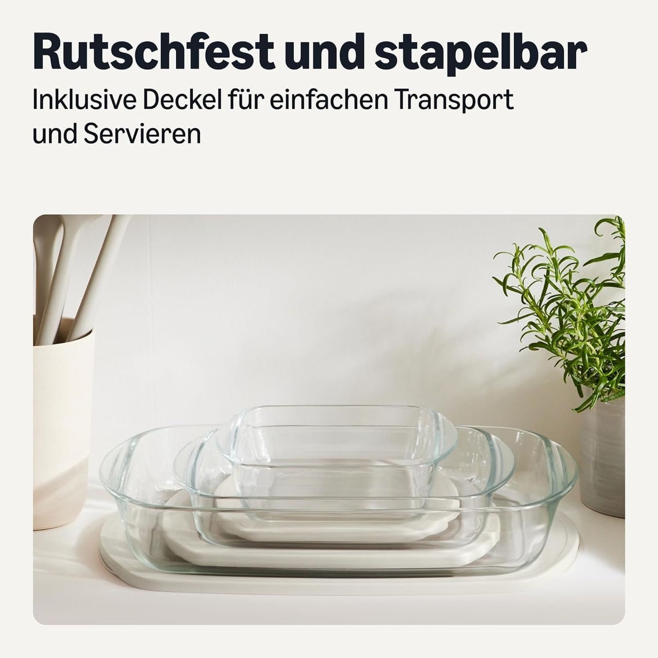 Backformen: Glas-Backformen Set 6-teilig mit Deckel | Ofenfest – Neu und originalverpackt aus Suhr von SchnapperCH 5