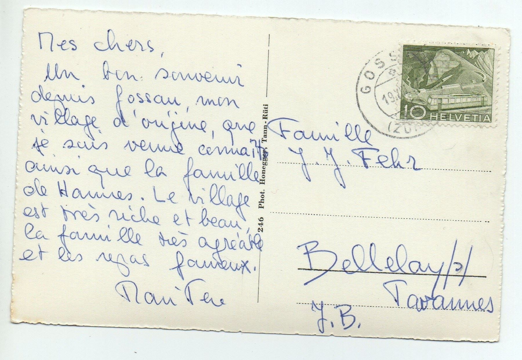 Cartoline postali: GOSSAU Zch. – Usato da Jona venduto da philajona 1