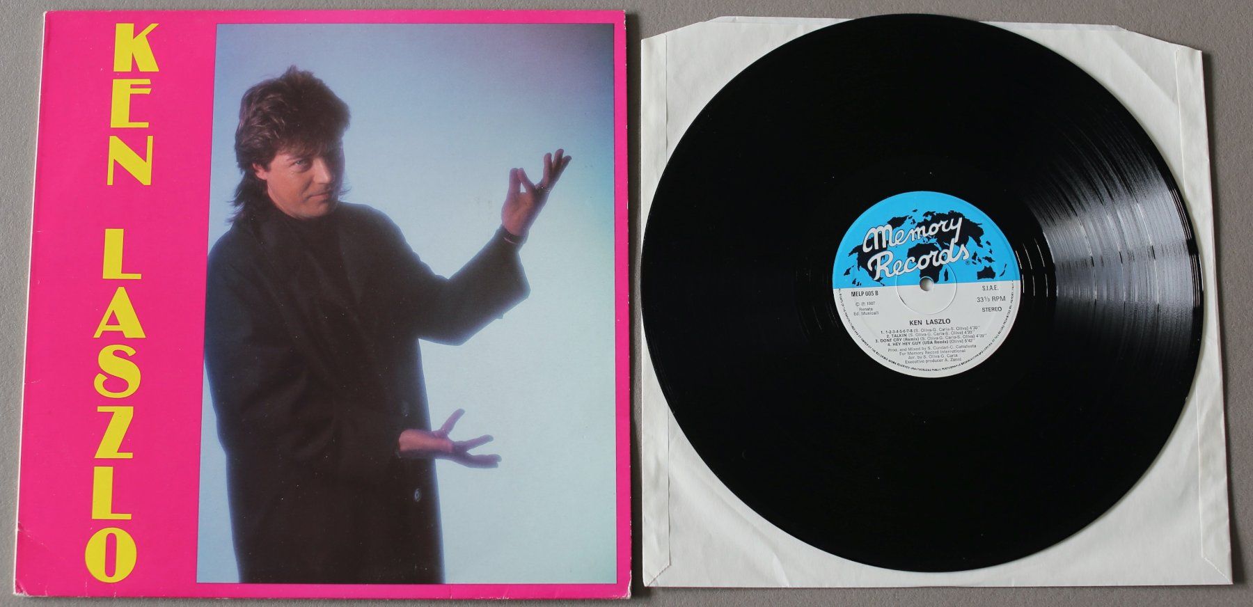 Dischi in vinile: LP, Italo Disco, Ken Laszlo, Same, Memory Rec. I 1987 – Usato da Biel/Bienne venduto da 808.3