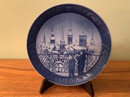 1988: Weihnachtsteller Royal Copenhagen, Dänemärk, original