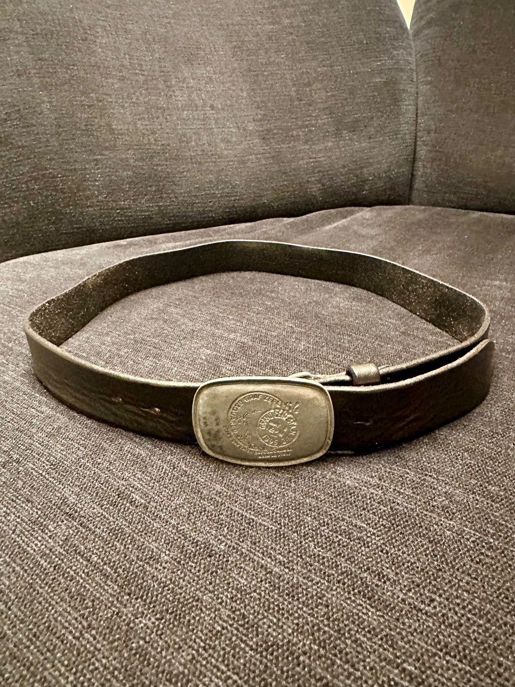 Dsquared2 Cinture: Dsquared2 black leather belt, 105sm long – Usato da Winterthur venduto da ivan12891