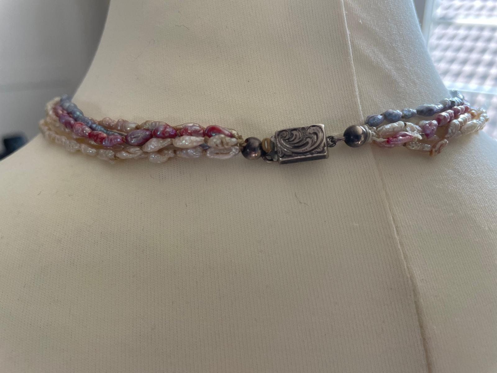 Catenine: Bicolor Saatperlenkette 5 Stränge – Usato da Ebnat-Kappel venduto da carastellabella 1