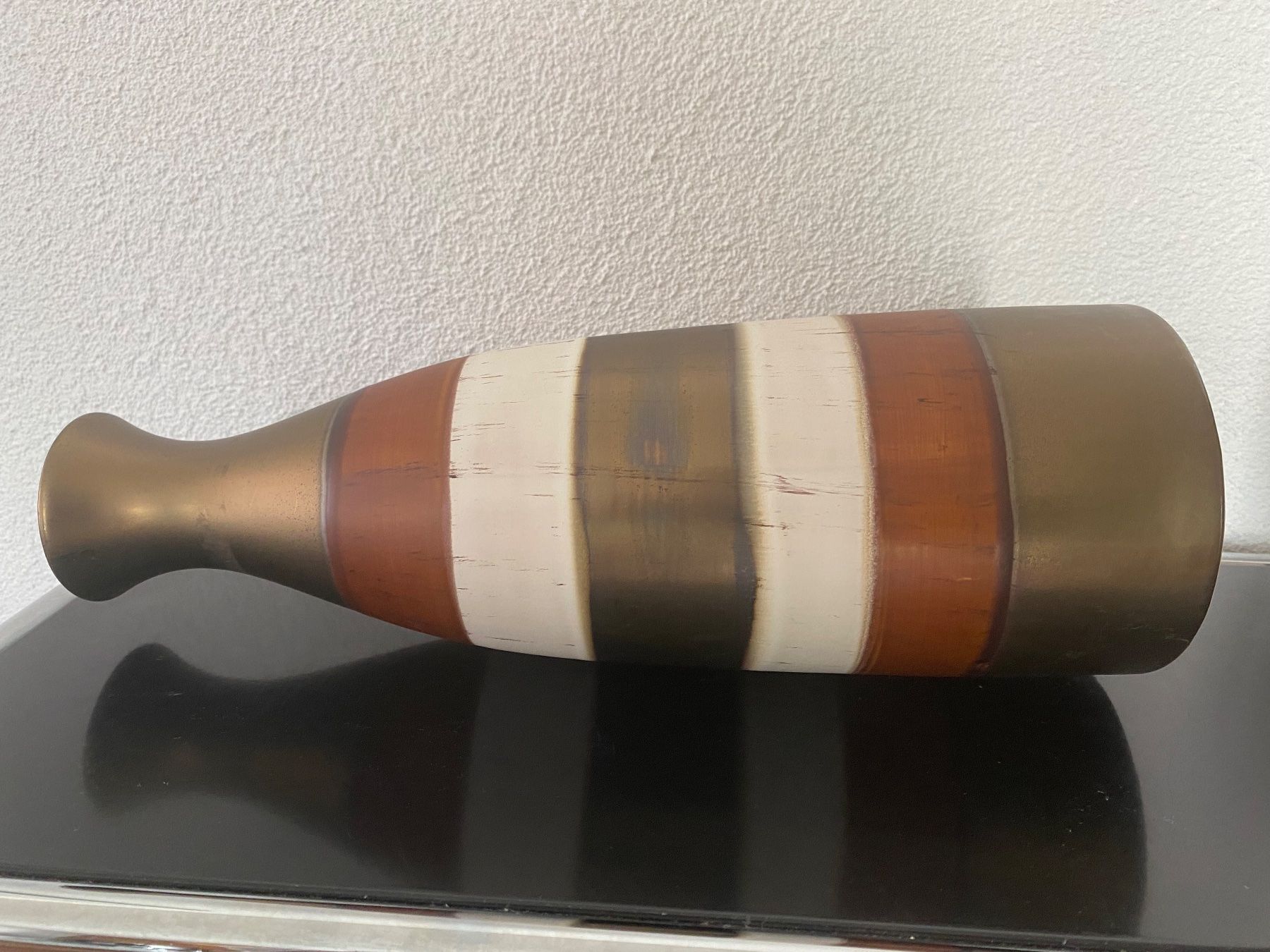 Vasi & Recipienti: Gestreifte Dekorative Vase, Keramik, – Usato da Altstätten SG venduto da mhu_k9gj 1