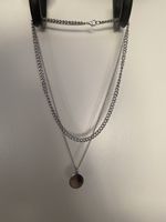 Collier double argenté 