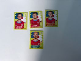 Panini Sticker WM 2026- Tschechien 4 Stück