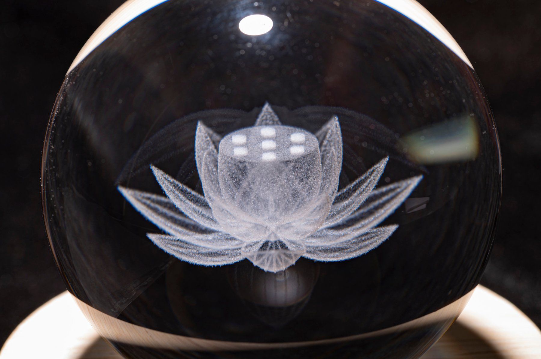 Lampade: Kristallkugel - Lotus – Nuovo e nell'imballaggio originale da Mauren venduto da Yeelen 2