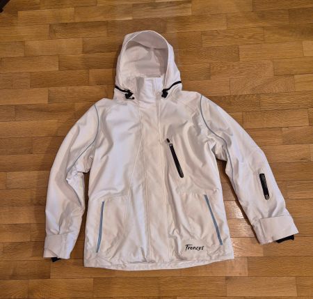 Weisse Skijacke Freneys Gr. L